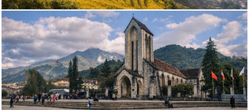 nhà thờ đá Sa Pa