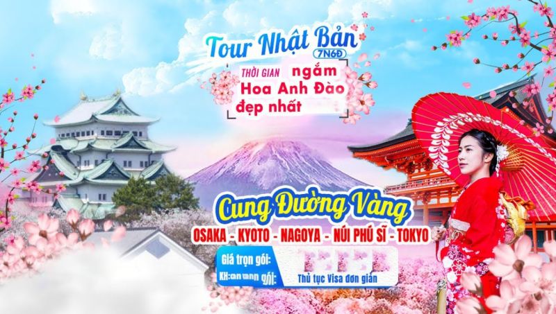 Tour Osaka Nhật Bản Tokyo – Mt Fuji – Nagoya – Kyoto – Kobe - Osaka Thời Gian: 6 Ngày 5 Đêm Bay: Vietjet Air