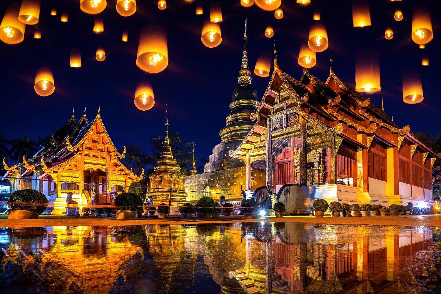 Tour Yi Peng Lễ Hội Thả Đèn Trời Yi Peng 2026 Hà Nội – Chiang Mai – Chiang Rai Thời Gian: 5 Ngày 4 Đêm (23/11/2026 – 27/11/2026)