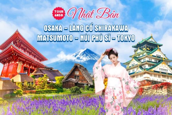 Tour Tokyo – Mt Fuji – Nagoya – Kyoto – Kobe - Osaka Nhật Bản 6 ngày 5 đêm Bay: Vietjet Air